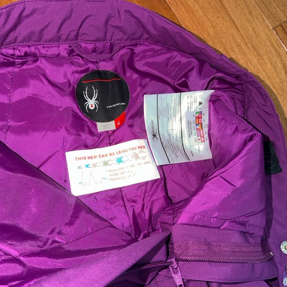 Spyder Kids' Vixen Insulated Ski Snow extendable Pants Size 18 - Picture 4 of 11